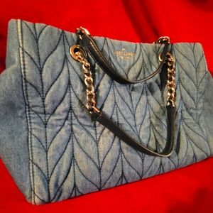 Kate Spade Meena Briar Lane Quilted Denim Bag